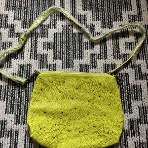 Steve Madden Lime green rhinestone purse